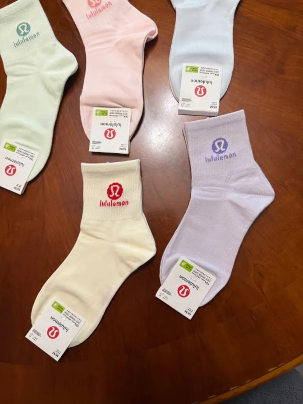 lululemon athletica Pastel Ankle Sock Set - Mint, Blush, Sky, Cream, Lavender - Picture 3 of 4